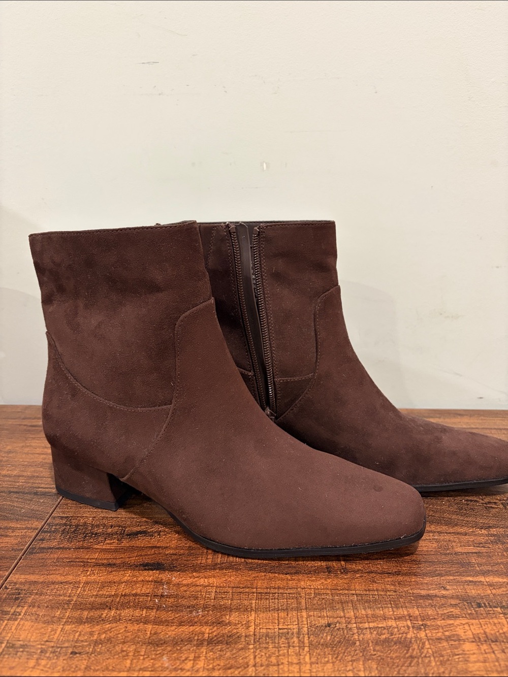 Target Women's Brown Suede Ankle Booties - Never Worn
